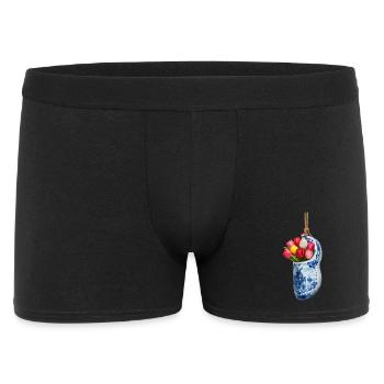 Tulips in blue Delft clog - Men's Boxer Shorts - black - Front