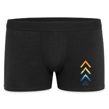 3-Tribe-Pfeil für das Bewusstsein für das Down-Syndrom - Männer Boxer Shorts - Schwarz - Vorne