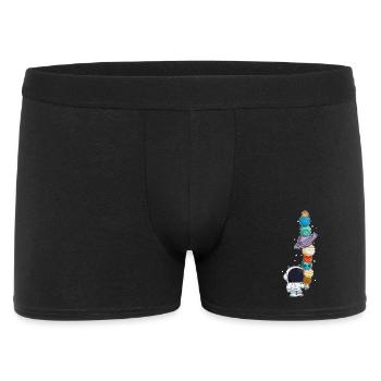 Astronaut with ice cream - Men's Boxer Shorts - black - Front