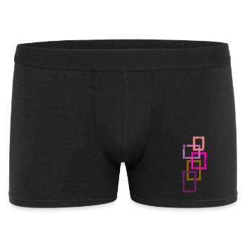 Géométrie Minimal Pattern - Couleurs Ornement Design - Boxer Homme - noir - Devant
