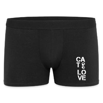 Cat Love, TierTatzen, verschenken - Männer Boxer Shorts - Schwarz - Vorne
