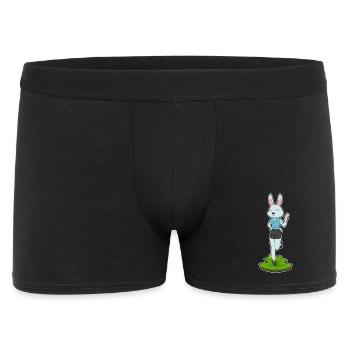 Hase Sekretärin Brief Büro - Männer Boxer Shorts - Schwarz - Vorne