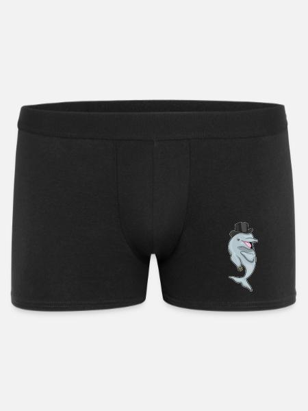 Dolphin Groom Wedding Ring Wedding - Men's Boxer Shorts - black