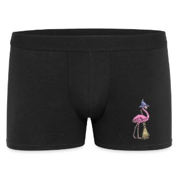 Flamingo Sorcière d’Halloween - Boxer Homme - noir - Devant