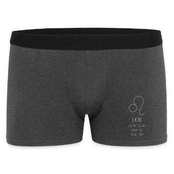Signe du Lion - Boxer Homme - charbon - Devant