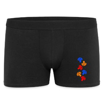 Mushrooms colorful - Men's Boxer Shorts - black - Front