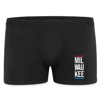 Milwaukee Bold City Typography - Men's Boxer Shorts - black - Front