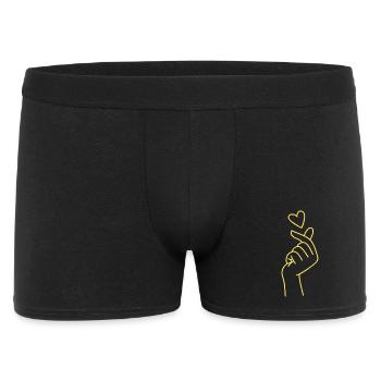 Golden Heart Hand Sign - Men's Boxer Shorts - black - Front