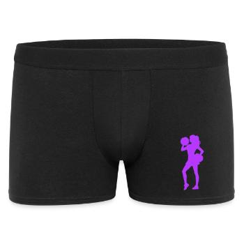 Silhouette de pom-pom girl avec pompons - Boxer Homme - noir - Devant