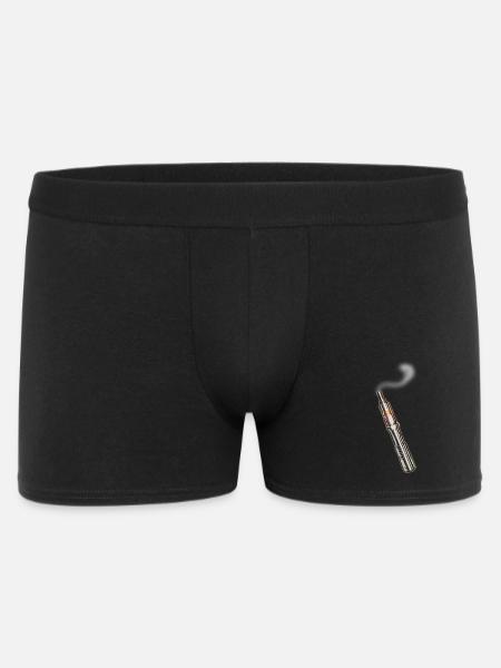 E-Zigarette-mit Rauch - Männer Boxer Shorts - Schwarz