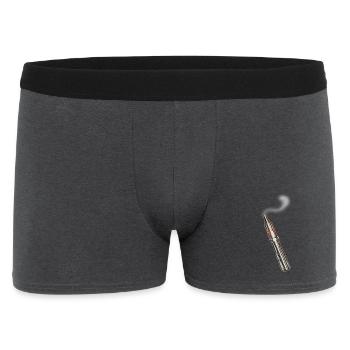 E-Zigarette-mit Rauch - Männer Boxer Shorts - Anthrazit - Vorne