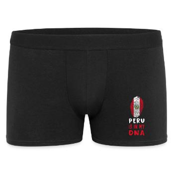 Peru ist in meiner DNA Design / Geschenkidee - Männer Boxer Shorts - Schwarz - Vorne