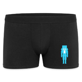 Nutcracker Knitting Pattern Pattern Blue Christmas - Men's Boxer Shorts - black - Front