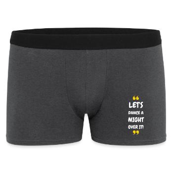 Dansons une nuit dessus ! - Boxer Homme - charbon - Devant