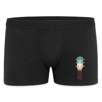 Sketch of a guitar headstock - Men's Boxer Shorts - black - Front