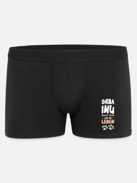 Shiba Inu Love and Life - Men's Boxer Shorts - black