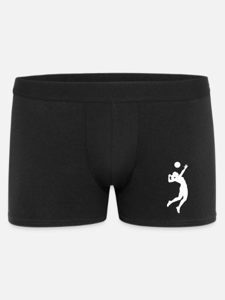 Volleyball player silhouette volleyball - Men's Boxer Shorts - black