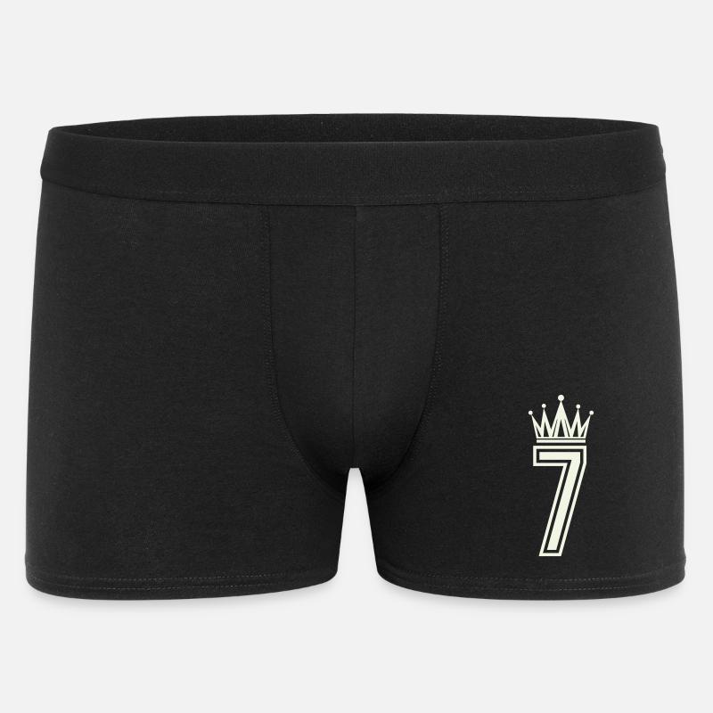 Königliche Sieben Logo - Männer Boxer Shorts - Schwarz