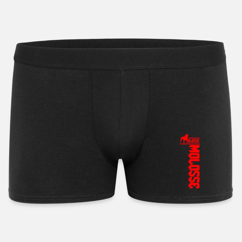 Staff Rouge en Silhouette Verticale - Boxer Homme - noir