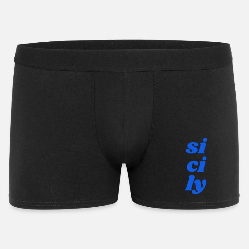 si ci ly - Männer Boxer Shorts - Schwarz