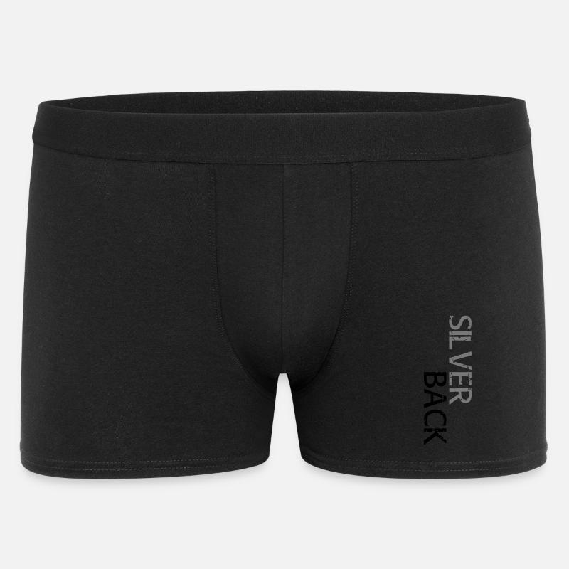 SILVERBACK (versetzt) - Männer Boxer Shorts - Schwarz
