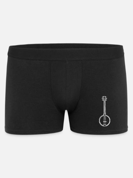 Banjo Line Art - Men's Boxer Shorts - black