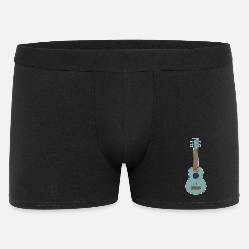 Retro Ukulele - Männer Boxer Shorts - Schwarz