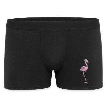 Flamingo Daisies - Men's Boxer Shorts - black - Front