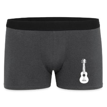 Ukulele Skizze - Männer Boxer Shorts - Anthrazit - Vorne