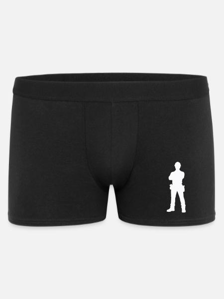 Construction Worker Construction Silhouette - Men's Boxer Shorts - black