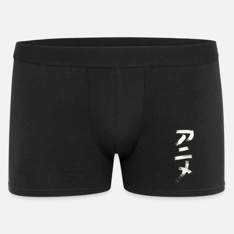 Anime - Auf Japanisch  - Männer Boxer Shorts - Schwarz