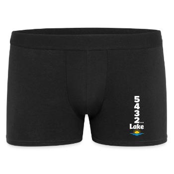 See-wochenende Countdown Zu See-tagen - Männer Boxer Shorts - Schwarz - Vorne