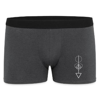 Flèche géométrique - Boxer Homme - charbon - Devant