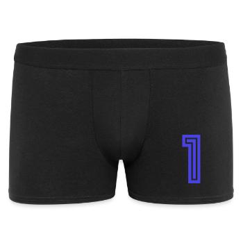 1. 1 Jahr. 1. JAHRESTAG. 1-JÄHRIGES JUBILÄUM - Männer Boxer Shorts - Schwarz - Vorne
