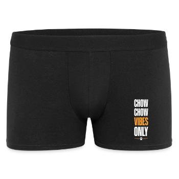 Chow Chow Vibes Only - Männer Boxer Shorts - Schwarz - Vorne