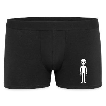 Minimalist Alien Silhouette Alien - Men's Boxer Shorts - black - Front