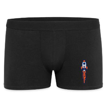 Launching Rocket Silhouette - Men's Boxer Shorts - black - Front