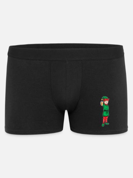 Elf Weihnachten Saft - Männer Boxer Shorts - Schwarz