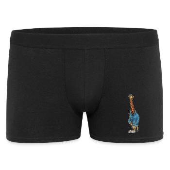 Giraffe Cleaner Mop - Men's Boxer Shorts - black - Front
