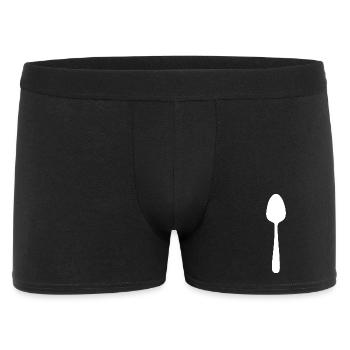 Cuillère Chef Gastronomie Cuisinier Cadeau de serveur - Boxer Homme - noir - Devant