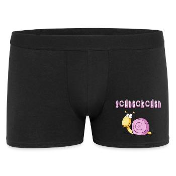 Funny piebald escargot je bande dessinée - Boxer Homme - noir - Devant