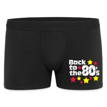 Fête des années 80, chemise amusante, retour aux années 80.. (25) - Boxer Homme - noir - Devant