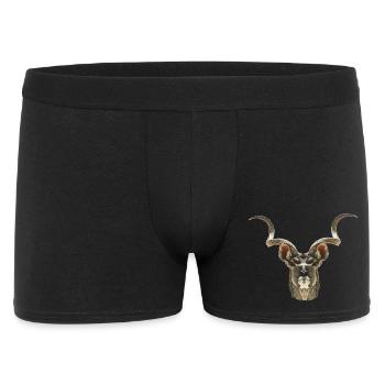 Antilope koudou, motifs d’animaux africains - Boxer Homme - noir - Devant