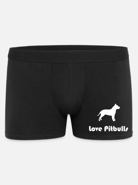 love pitbulls - Boxer Homme - noir