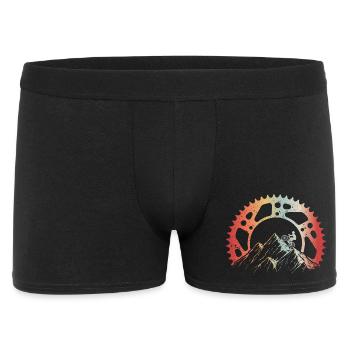 Mountain Biking MTB Downhill Radtour Fahrradfahren - Männer Boxer Shorts - Schwarz - Vorne