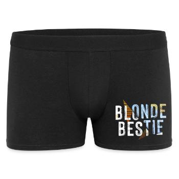 Blonde Bestie für heiße Blondinen - Männer Boxer Shorts - Schwarz - Vorne