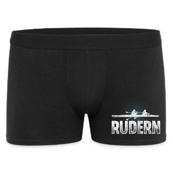 Rudern Ruderer Ruderboot - Männer Boxer Shorts - Schwarz - Vorne