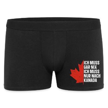 Kanada - Männer Boxer Shorts - Schwarz - Vorne