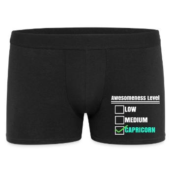 Horoscope Statement Zodiac Sign Heaven Capricorn - Men's Boxer Shorts - black - Front