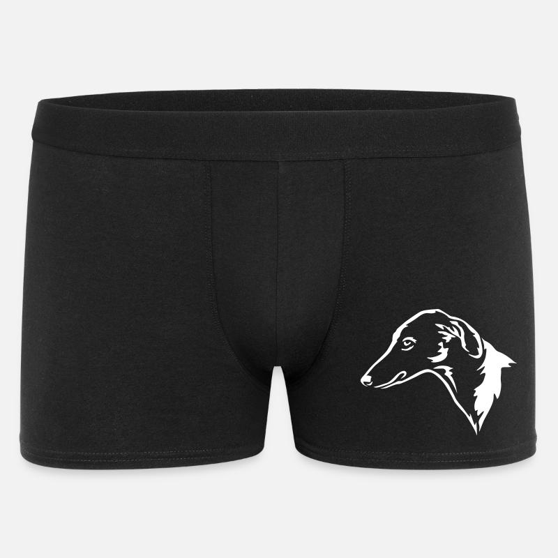 Azawakh Kopf "Black Edition" - Männer Boxer Shorts - Schwarz